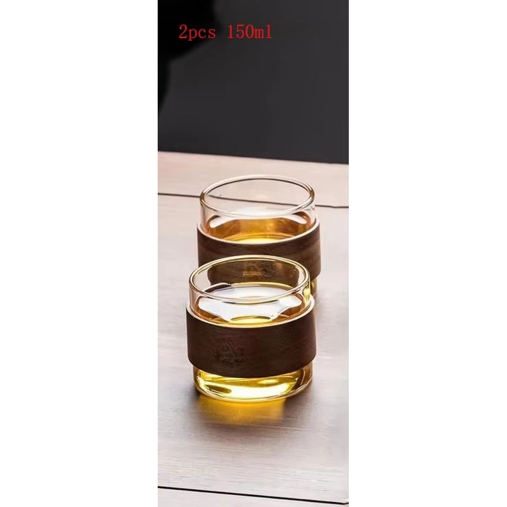 Magnetic Tea Separation Glass Teapot With One Click Water Control And Wooden Handle 6