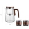 Magnetic Tea Separation Glass Teapot With One Click Water Control And Wooden Handle 18
