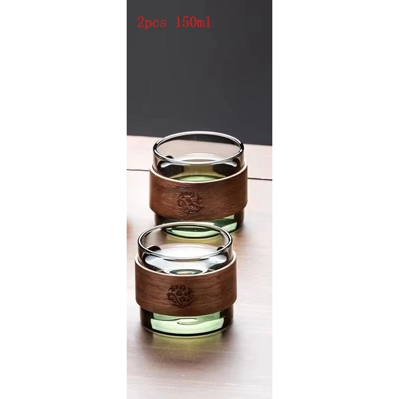 Magnetic Tea Separation Glass Teapot With One Click Water Control And Wooden Handle 21