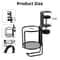 2 In 1 Desk Cup Holder With 360 Rotating Headphone Hook Anti Spill Clamp Stand 5