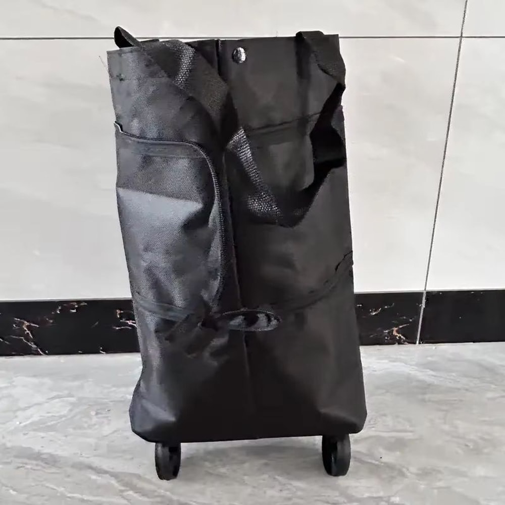 Heavy Duty Foldable Shopping Cart With Wheels Compact Wheeled Grocery Cart For Home And Office 8