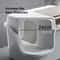 Large Corridor Style Enclosed Cat Litter Box With Lid Odor Control And Splash Proof Design 4