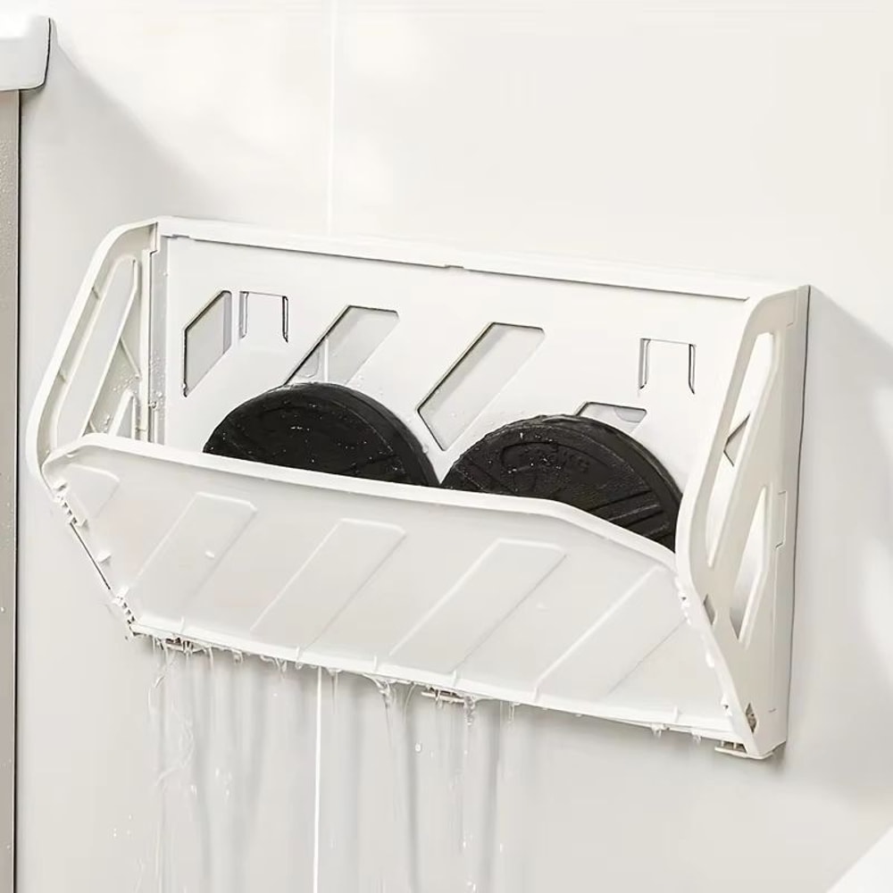 Foldable WallMounted Shoe Rack Hidden Storage Organizer For Space Saving Homes 1