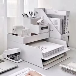 multi-layer desktop file storage rack drawer organizer for office and study