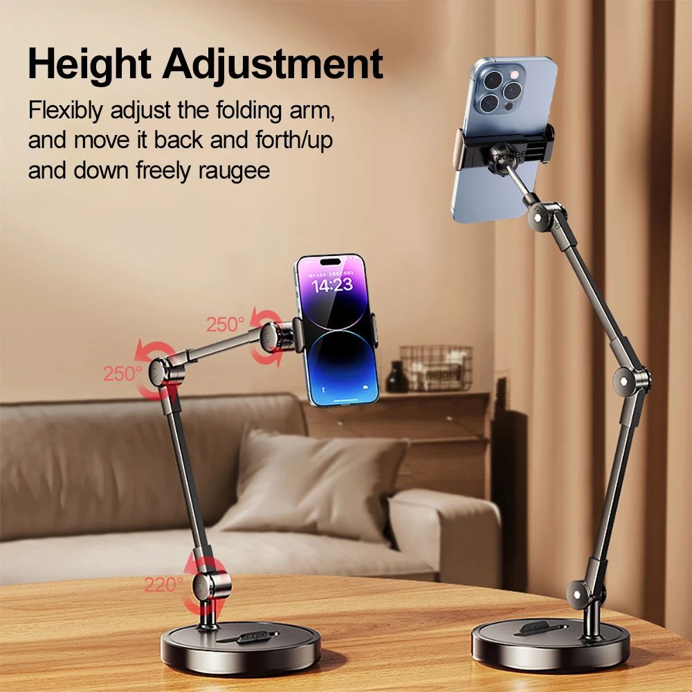 Portable Adjustable Folding Phone Stand With MultiAngle And Height Adjustment For Phones 2