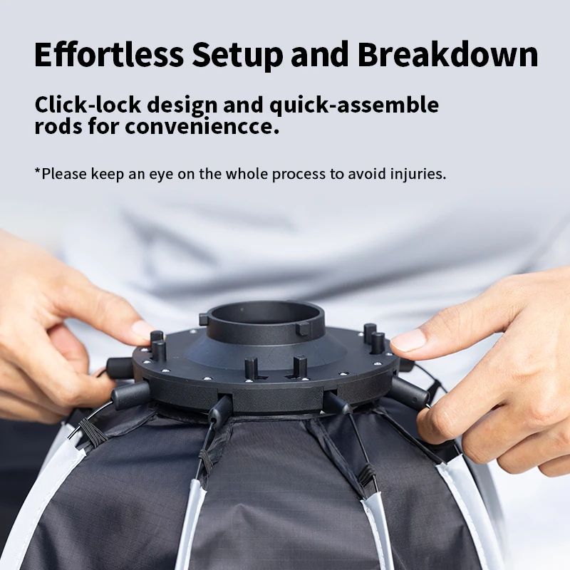 Ulanzi ASD30 1181in Octagonal Softbox With Mini Bowens Mount For 40W COB Video Lights 4