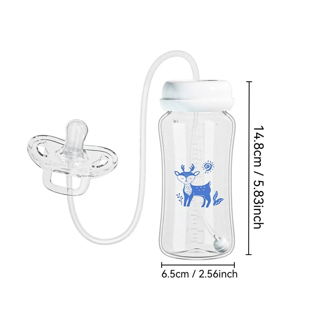 HandsFree WideNeck Gravity Ball Baby Bottle 300ML 1014 Fl Oz With Pacifier And Milk Storage 2