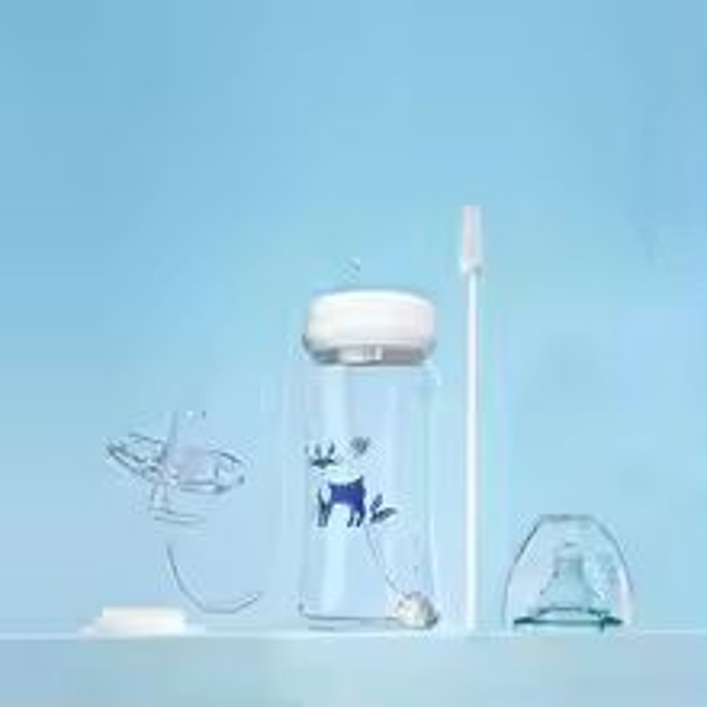 HandsFree WideNeck Gravity Ball Baby Bottle 300ML 1014 Fl Oz With Pacifier And Milk Storage 5