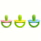 Soft Silicone PacifierStyle Baby Teether Ring With Massage Dot 9