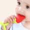 Soft Silicone Strawberry GrapeShape Baby Teether Ring 0