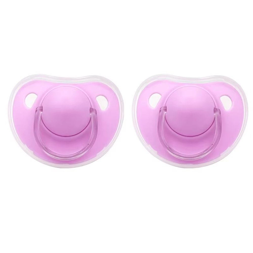 2Pack Baby Pacifier Soothers With Protective Covers For Day Night 4