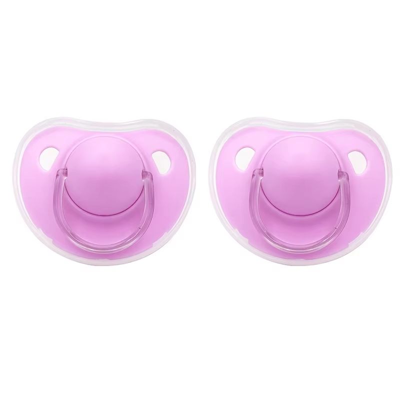2Pack Baby Pacifier Soothers With Protective Covers For Day Night 4