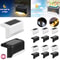 Waterproof Outdoor Solar Deck Step Lights LED Set For Yard Patio Fence Railing Walkway 110 PCS 0