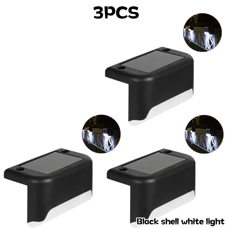 Waterproof Outdoor Solar Deck Step Lights LED Set For Yard Patio Fence Railing Walkway 110 PCS 12