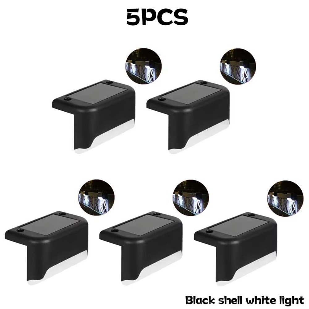 Waterproof Outdoor Solar Deck Step Lights LED Set For Yard Patio Fence Railing Walkway 110 PCS 15