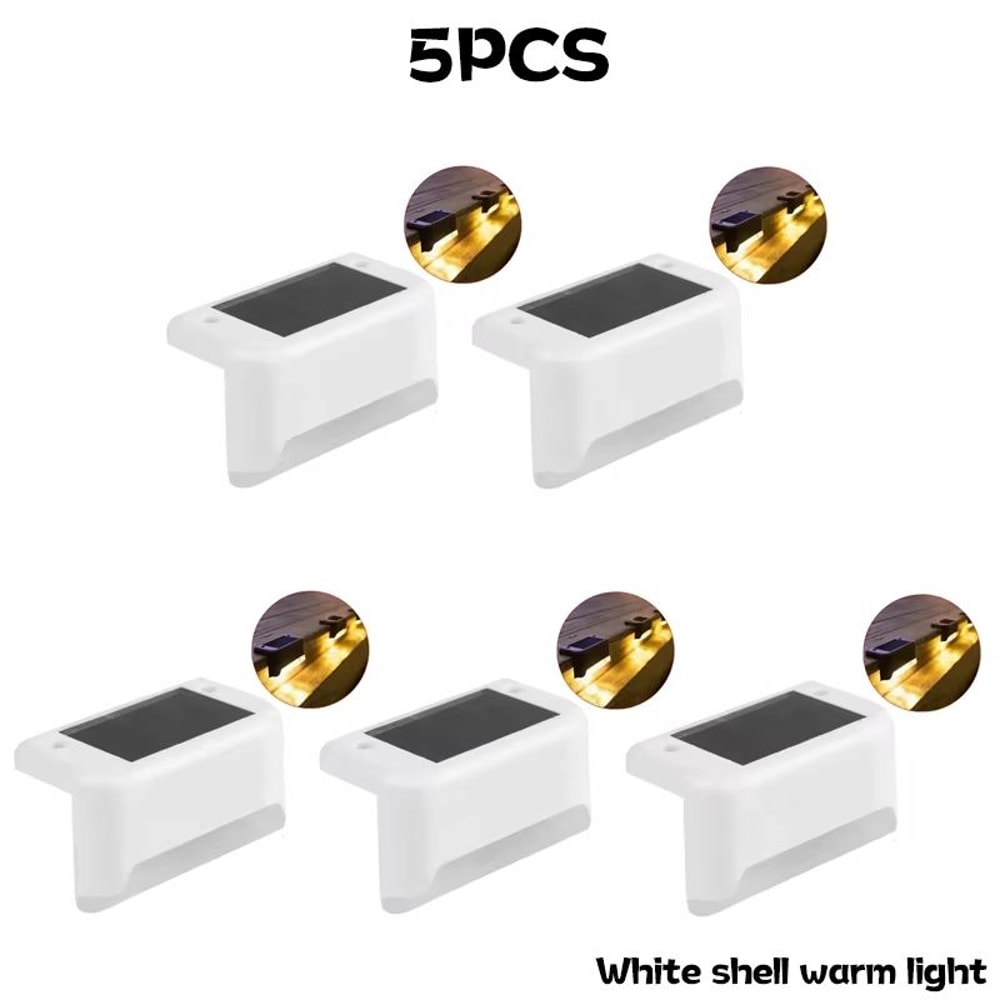 Waterproof Outdoor Solar Deck Step Lights LED Set For Yard Patio Fence Railing Walkway 110 PCS 16