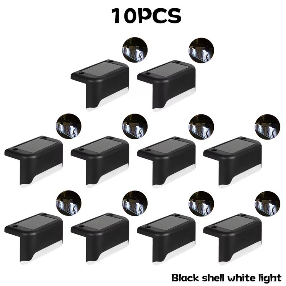 Waterproof Outdoor Solar Deck Step Lights LED Set For Yard Patio Fence Railing Walkway 110 PCS 19