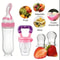 4Piece Baby Feeding Set With Suction Base Bottle Cereal Fruit Feeders And Mesh Bags 0