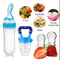 4Piece Baby Feeding Set With Suction Base Bottle Cereal Fruit Feeders And Mesh Bags 1