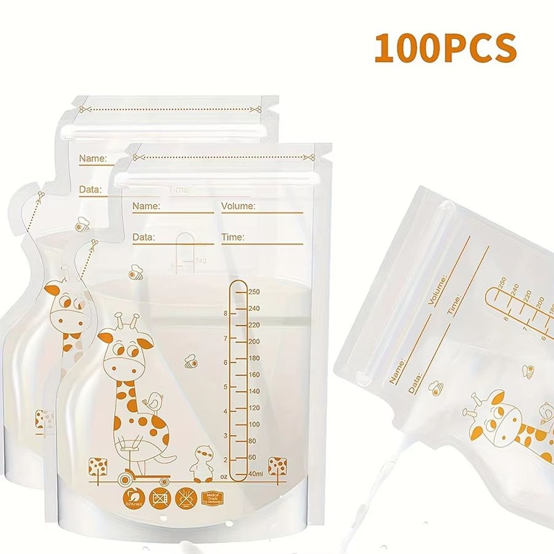 Breast Milk Storage Bags With DoubleSeal Easy Pour Spout 3060100 Pack 8 Oz250 Ml 8