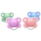 4Color Silicone Baby Pacifier With Thumb Round Nipple And Protective Cover 1