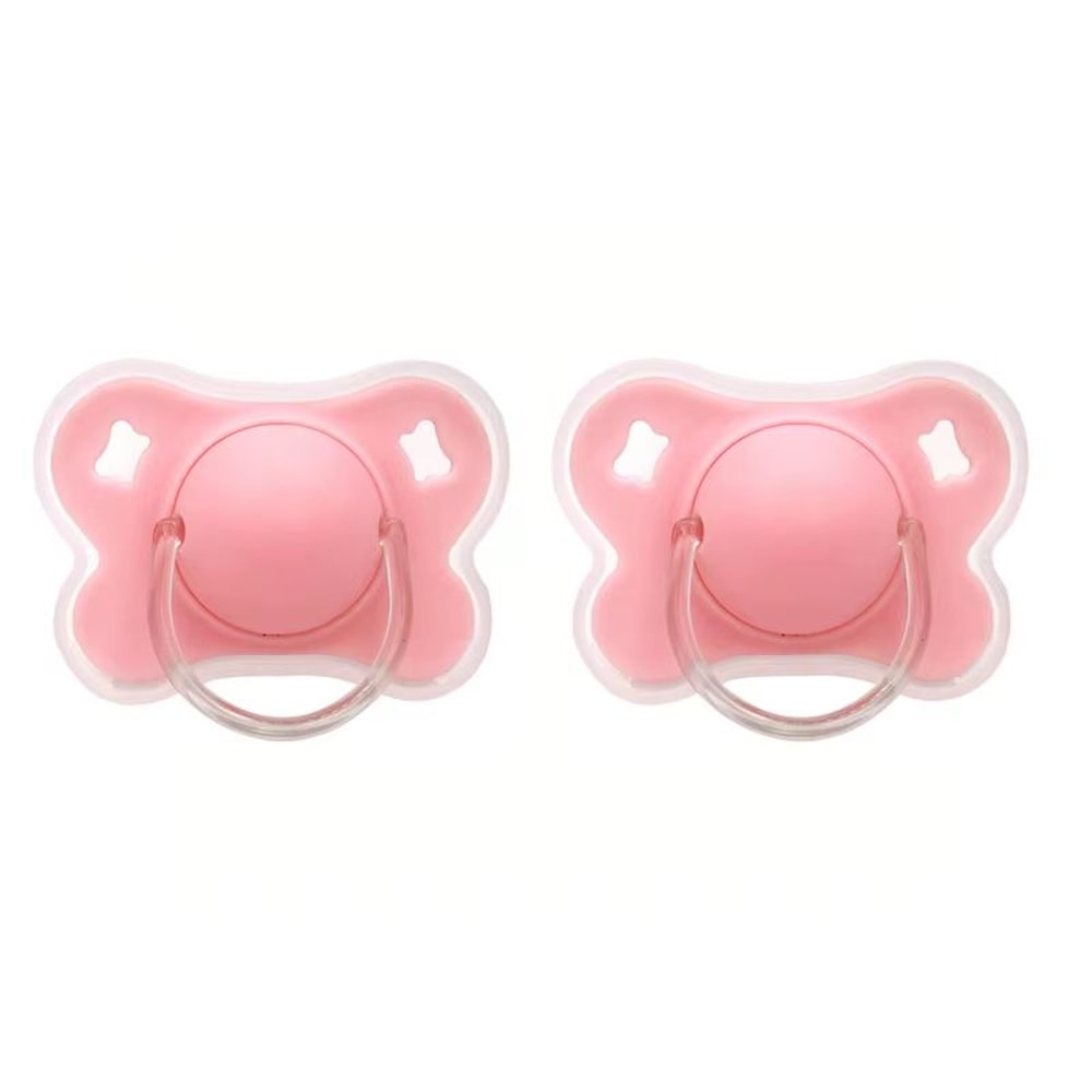 4Color Silicone Baby Pacifier With Thumb Round Nipple And Protective Cover 9