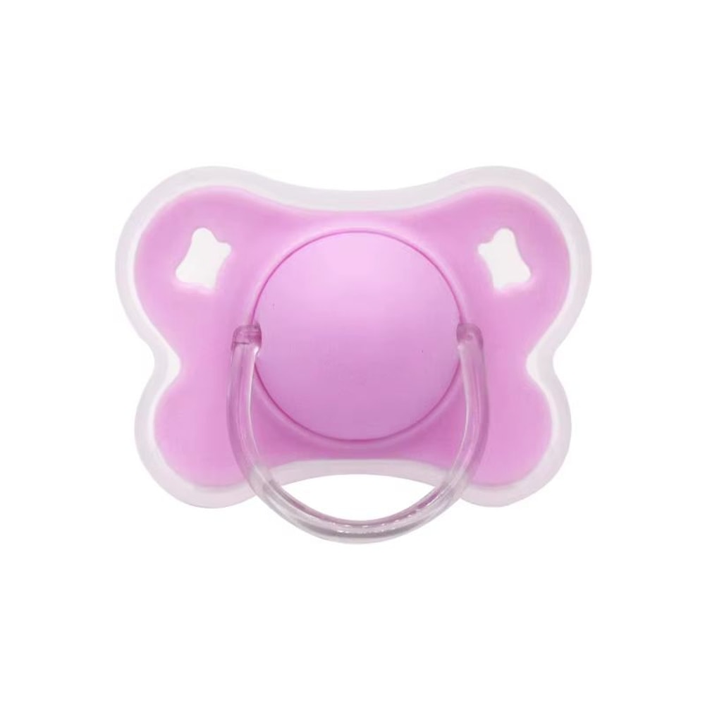 4Color Silicone Baby Pacifier With Thumb Round Nipple And Protective Cover 11