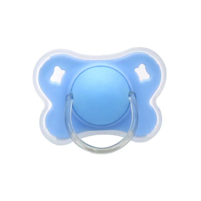 4Color Silicone Baby Pacifier With Thumb Round Nipple And Protective Cover 12