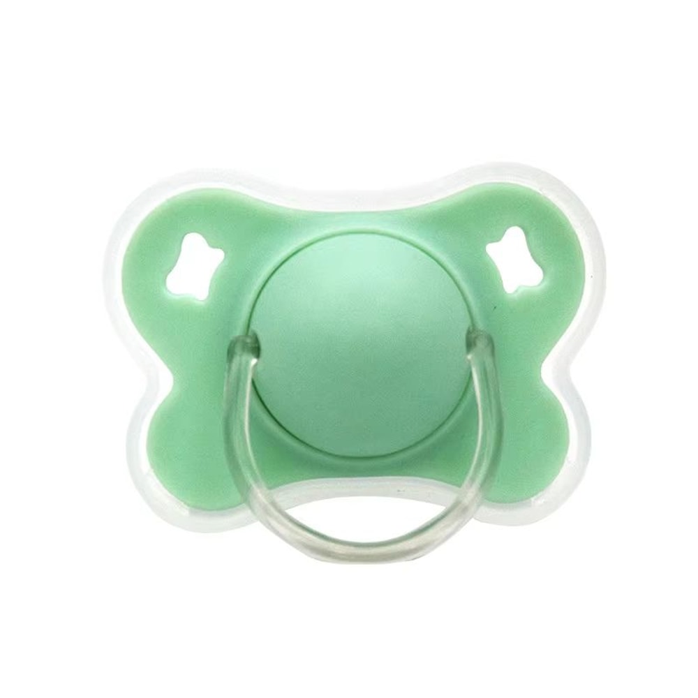 4Color Silicone Baby Pacifier With Thumb Round Nipple And Protective Cover 13