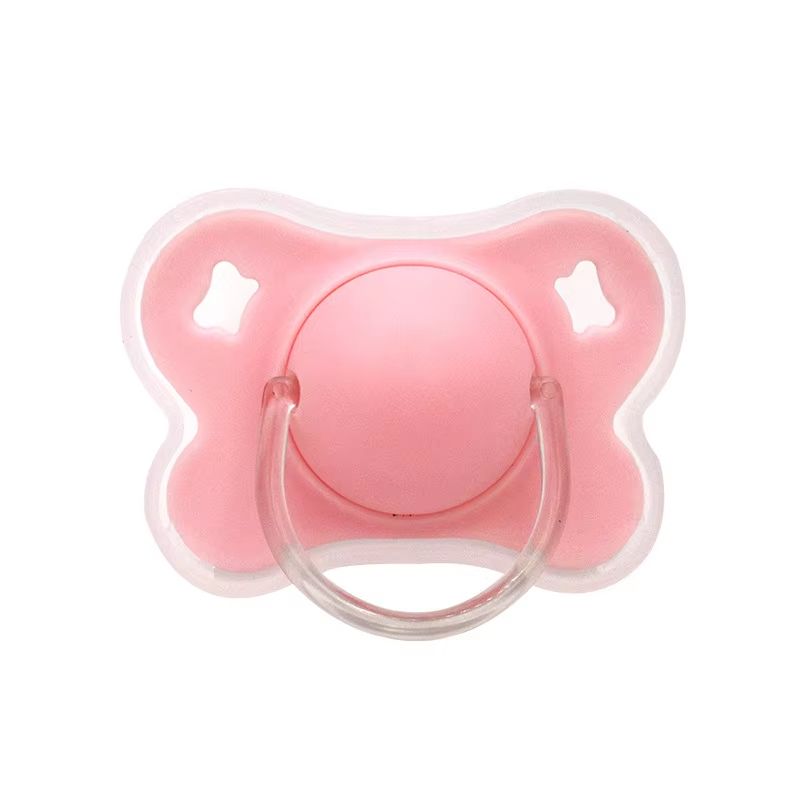 4Color Silicone Baby Pacifier With Thumb Round Nipple And Protective Cover 7