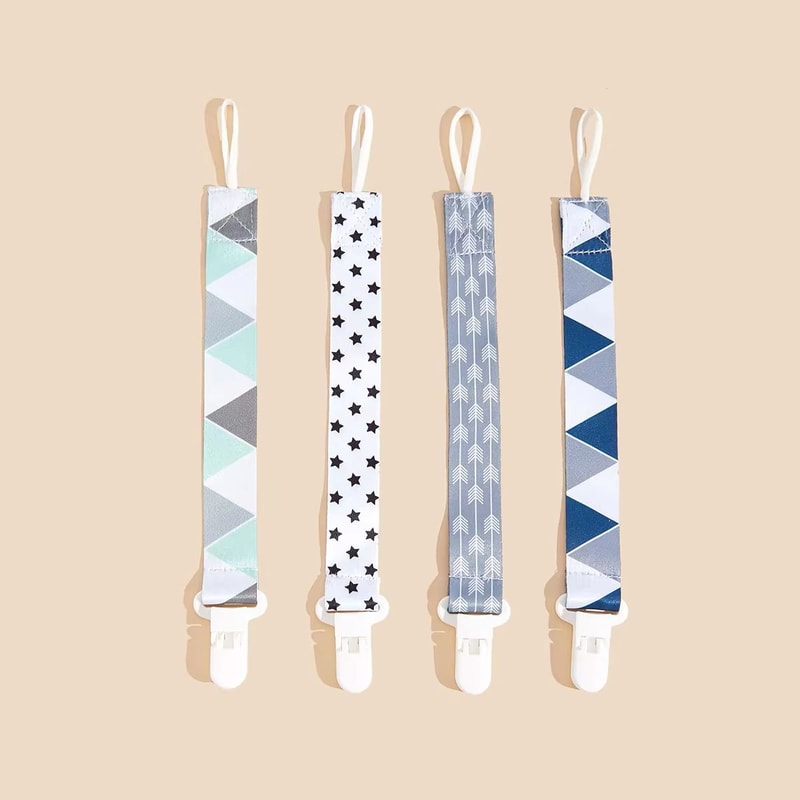 Universal Baby Pacifier Clips Soother Chain Holders With Secure Plastic Clasps 14 PCS 12