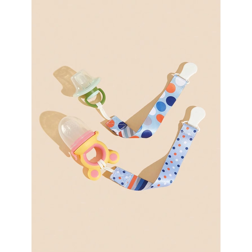 Universal Baby Pacifier Clips Soother Chain Holders With Secure Plastic Clasps 14 PCS 4