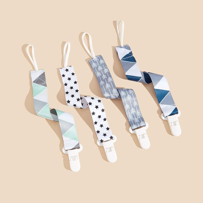 Universal Baby Pacifier Clips Soother Chain Holders With Secure Plastic Clasps 14 PCS 5