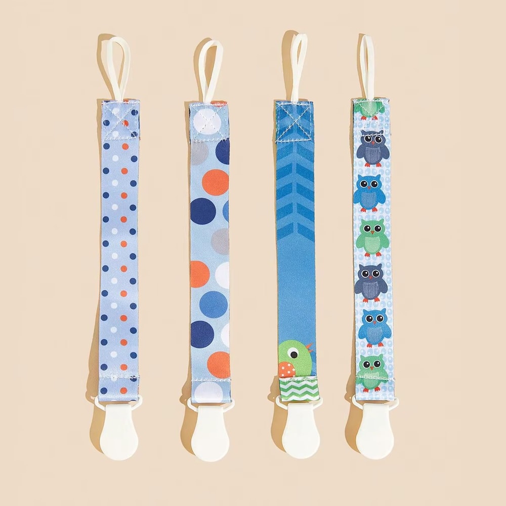 Universal Baby Pacifier Clips Soother Chain Holders With Secure Plastic Clasps 14 PCS 7