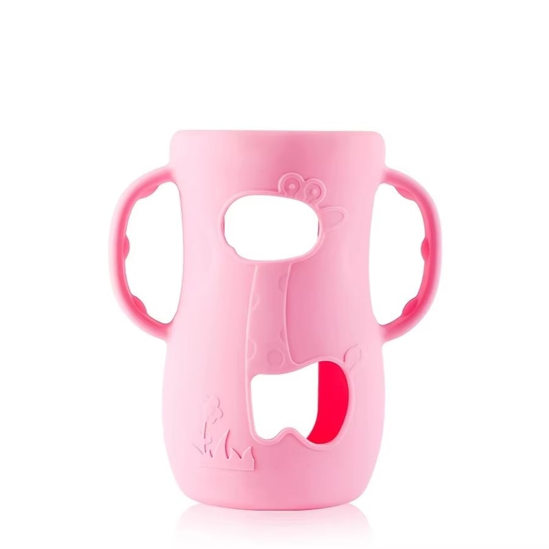 8 Oz240 Ml WideNeck Silicone Baby Bottle Sleeve With Handle Feeding Bottle Protector 6