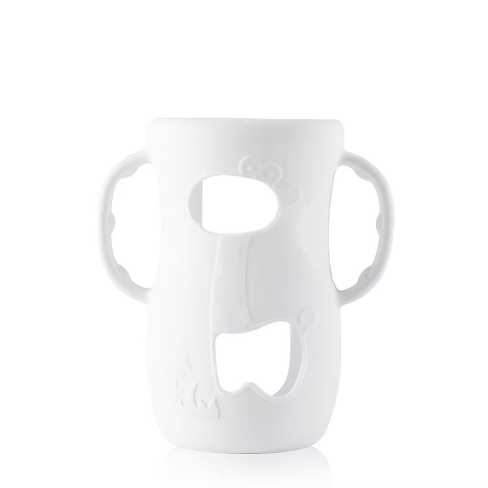 8 Oz240 Ml WideNeck Silicone Baby Bottle Sleeve With Handle Feeding Bottle Protector 7