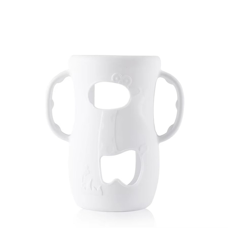 8 Oz240 Ml WideNeck Silicone Baby Bottle Sleeve With Handle Feeding Bottle Protector 7