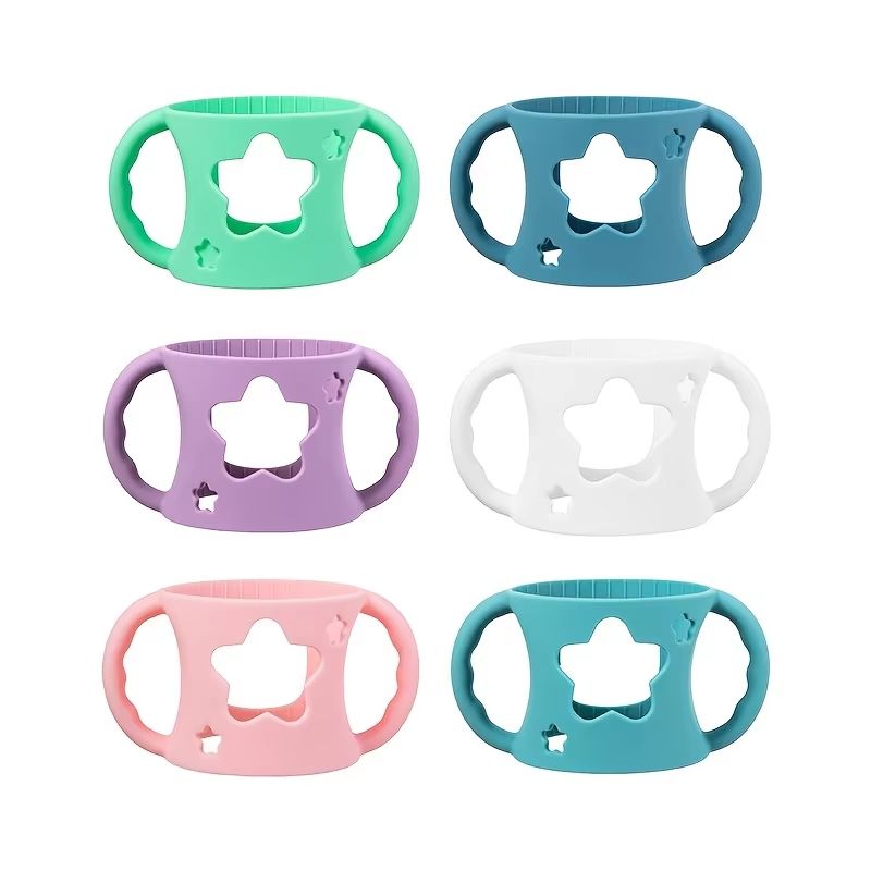 WideNeck Silicone Baby Bottle Sleeve With EasyGrip Handles For Safer Feeding 1