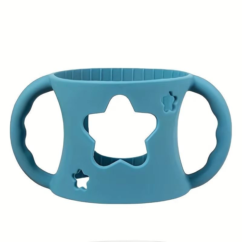 WideNeck Silicone Baby Bottle Sleeve With EasyGrip Handles For Safer Feeding 9