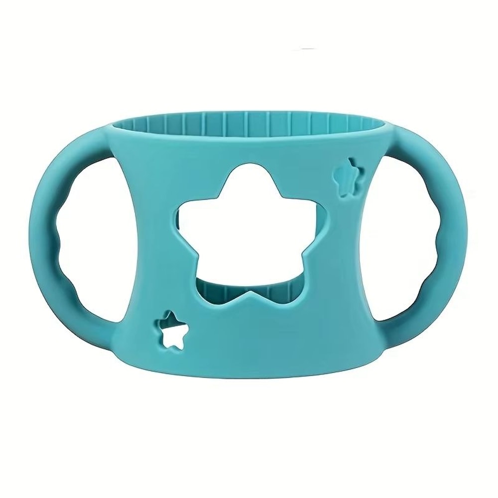 WideNeck Silicone Baby Bottle Sleeve With EasyGrip Handles For Safer Feeding 10