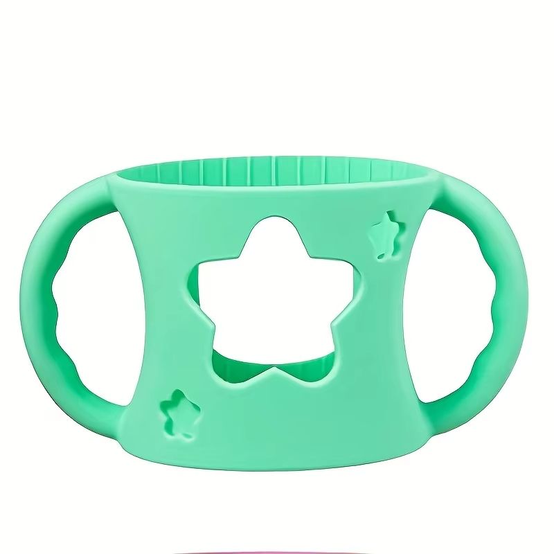 WideNeck Silicone Baby Bottle Sleeve With EasyGrip Handles For Safer Feeding 6