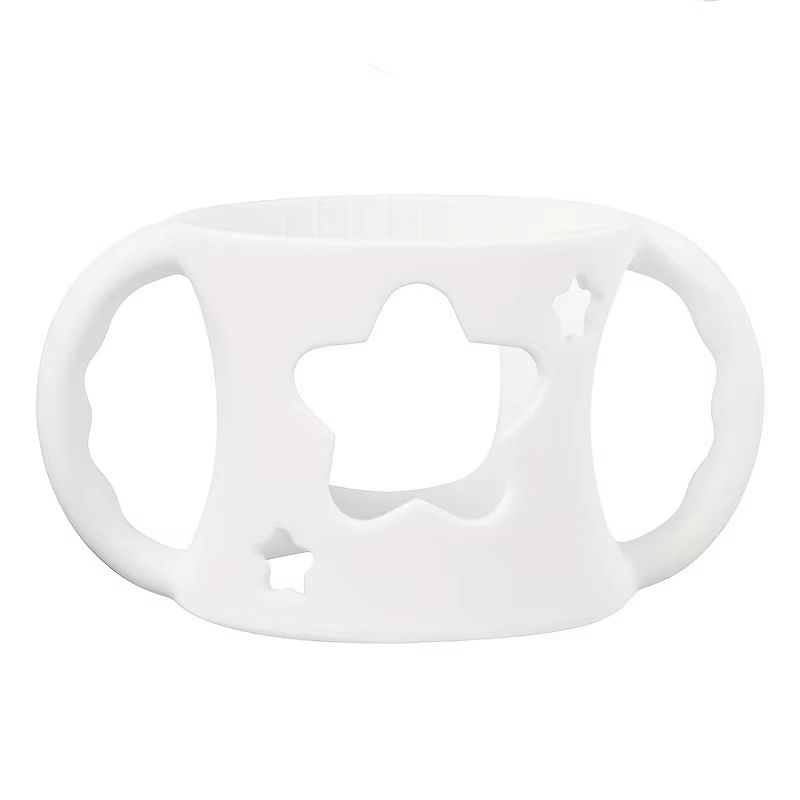 WideNeck Silicone Baby Bottle Sleeve With EasyGrip Handles For Safer Feeding 7