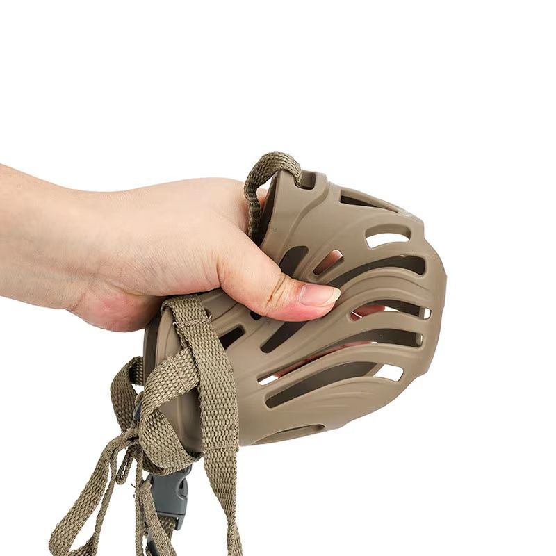 Adjustable Dog Muzzle For Small To Medium Dogs Breathable Mesh Mouth Guard With Comfort Fit Strap 3