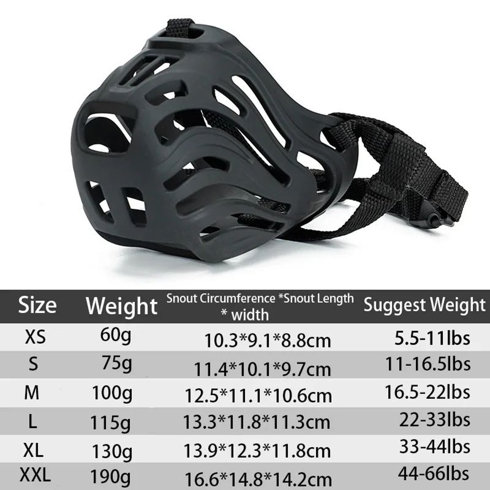 Adjustable Dog Muzzle For Small To Medium Dogs Breathable Mesh Mouth Guard With Comfort Fit Strap 5