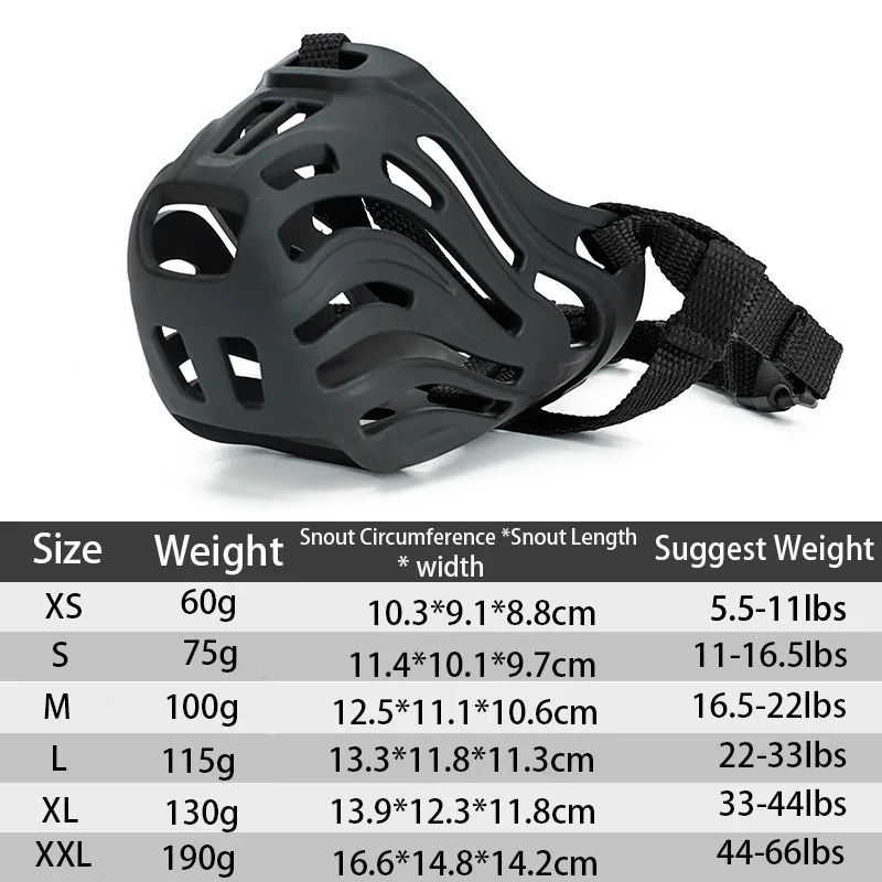 Adjustable Dog Muzzle For Small To Medium Dogs Breathable Mesh Mouth Guard With Comfort Fit Strap 5