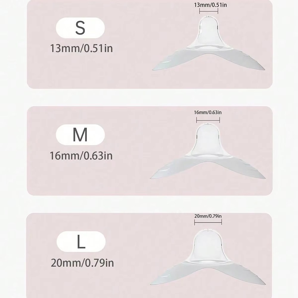 Soft Silicone Nipple Shields 2Pack With Protective Storage Box For Comfortable Breastfeeding 5