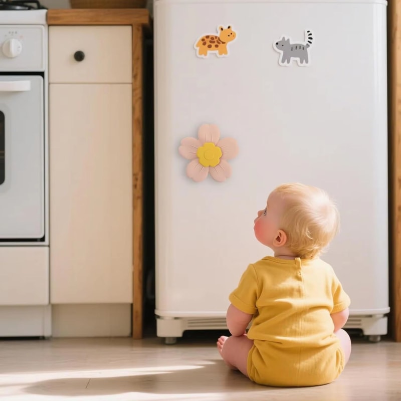 Silicone Suction Cup Spinner Toy For Babies Travel Highchair Table Window Sensory Play 5