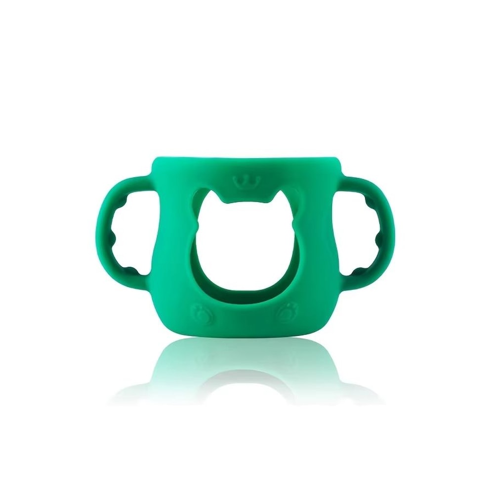 WideNeck Silicone Baby Bottle Sleeve With Handle 4oz120ml Feeding Bottle Protector 6