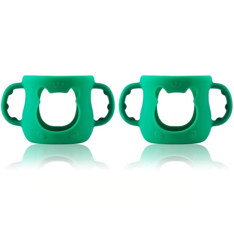 WideNeck Silicone Baby Bottle Sleeve With Handle 4oz120ml Feeding Bottle Protector 13