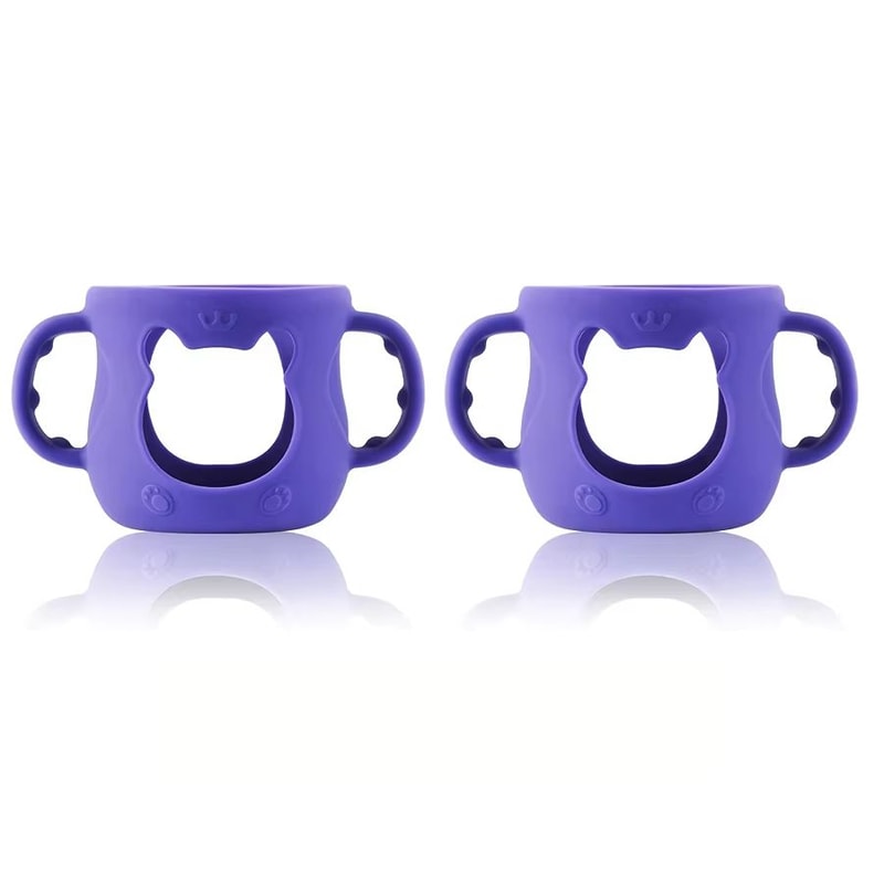 WideNeck Silicone Baby Bottle Sleeve With Handle 4oz120ml Feeding Bottle Protector 14